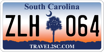 SC license plate ZLH064