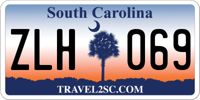 SC license plate ZLH069