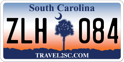 SC license plate ZLH084