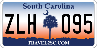 SC license plate ZLH095