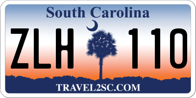 SC license plate ZLH110