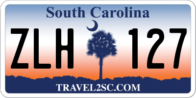 SC license plate ZLH127