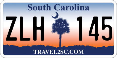 SC license plate ZLH145