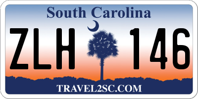 SC license plate ZLH146
