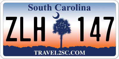 SC license plate ZLH147