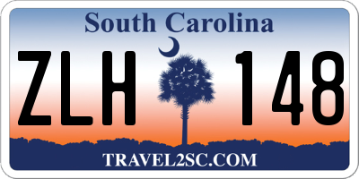 SC license plate ZLH148