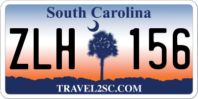 SC license plate ZLH156