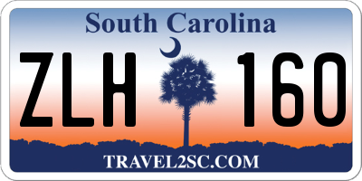 SC license plate ZLH160