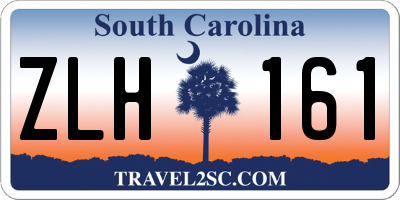 SC license plate ZLH161