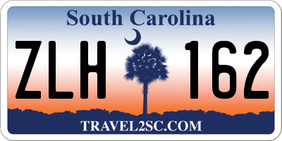 SC license plate ZLH162