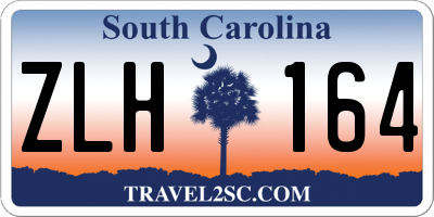 SC license plate ZLH164