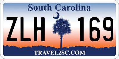 SC license plate ZLH169
