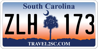 SC license plate ZLH173