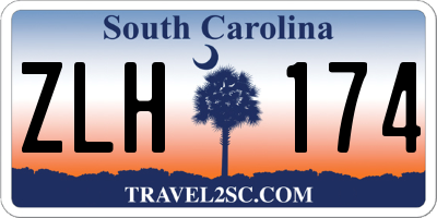 SC license plate ZLH174