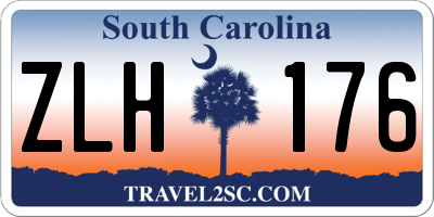 SC license plate ZLH176