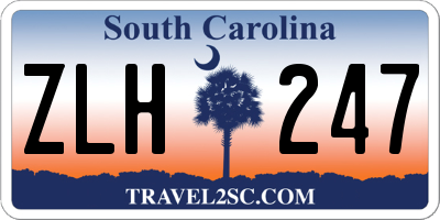 SC license plate ZLH247
