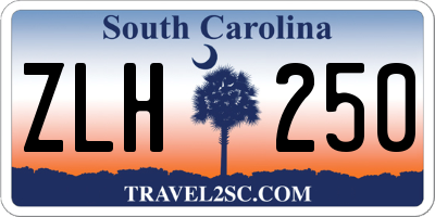 SC license plate ZLH250