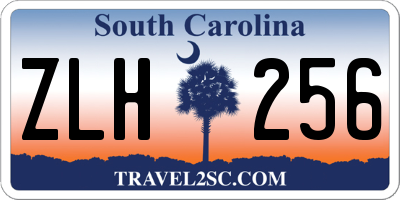 SC license plate ZLH256