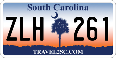 SC license plate ZLH261