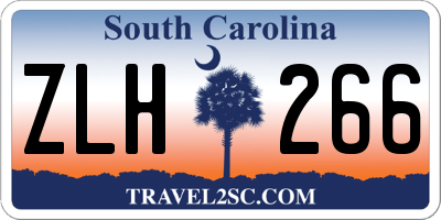 SC license plate ZLH266