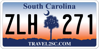 SC license plate ZLH271