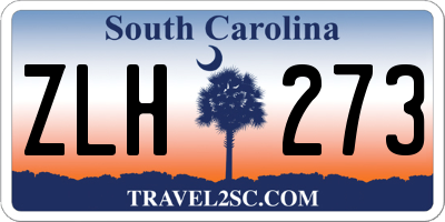 SC license plate ZLH273
