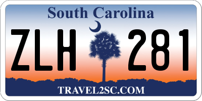 SC license plate ZLH281