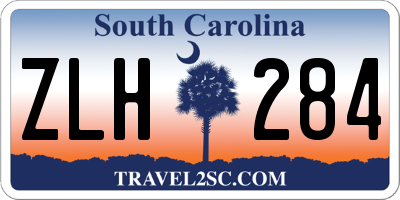 SC license plate ZLH284