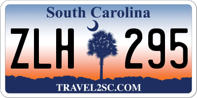 SC license plate ZLH295
