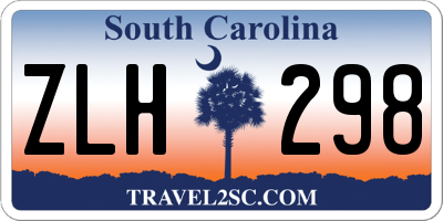 SC license plate ZLH298