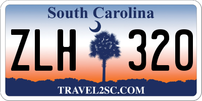SC license plate ZLH320