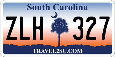 SC license plate ZLH327
