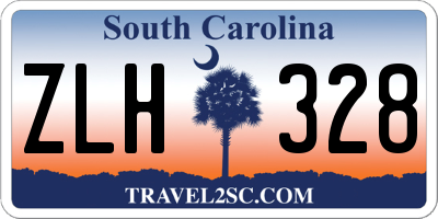 SC license plate ZLH328