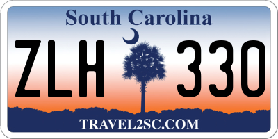 SC license plate ZLH330