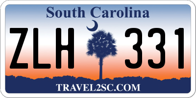 SC license plate ZLH331