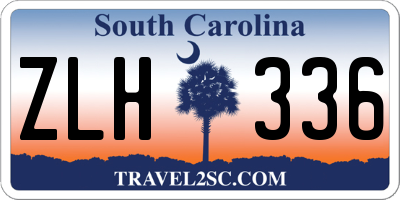 SC license plate ZLH336