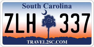 SC license plate ZLH337