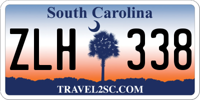 SC license plate ZLH338