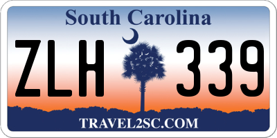 SC license plate ZLH339