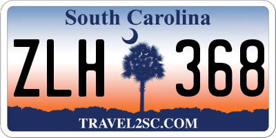 SC license plate ZLH368
