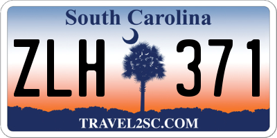 SC license plate ZLH371