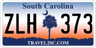 SC license plate ZLH373