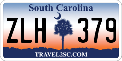 SC license plate ZLH379
