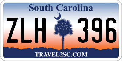 SC license plate ZLH396