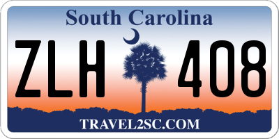 SC license plate ZLH408