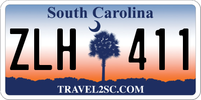 SC license plate ZLH411