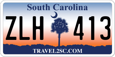SC license plate ZLH413