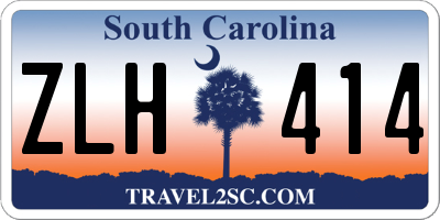 SC license plate ZLH414