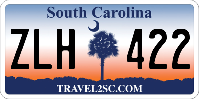 SC license plate ZLH422