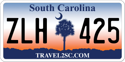 SC license plate ZLH425